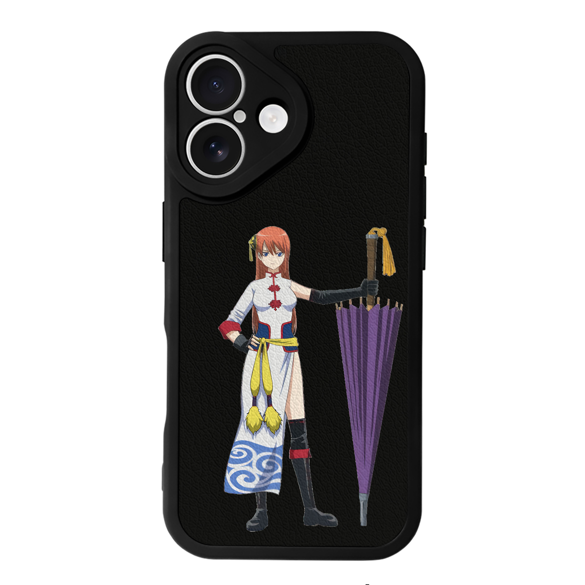 （画像用） ぎんたま 坂田銀時（さかたぎんとき） 神楽 志村新八（しむら しんぱち） GINTAMA Sakata Gintoki Kagura Shimura Shinpachi 【iPhone 16シリーズ対応】シリコンスマホケース（レザー調） 材質：シリコン